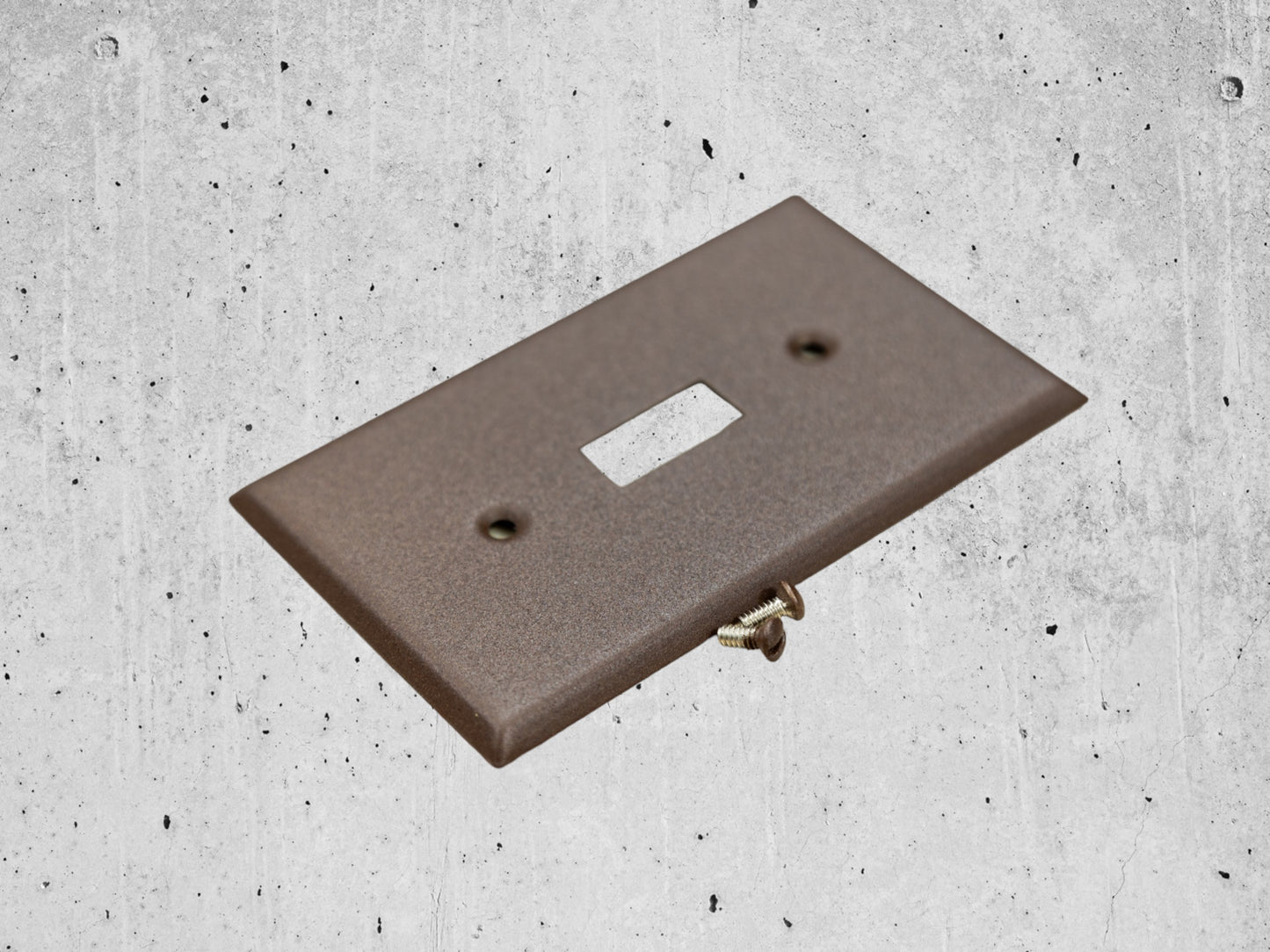 Oil Rubbed Bronze Cast powder coated Toggle, Rocker, Duplex, and Blank standard size metal switch plates