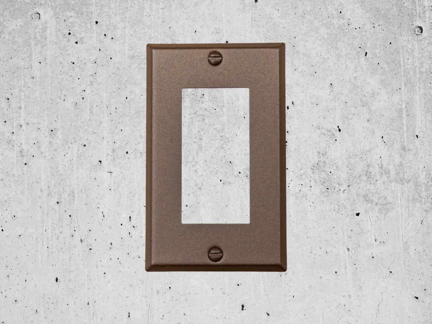 Oil Rubbed Bronze Cast powder coated Toggle, Rocker, Duplex, and Blank standard size metal switch plates