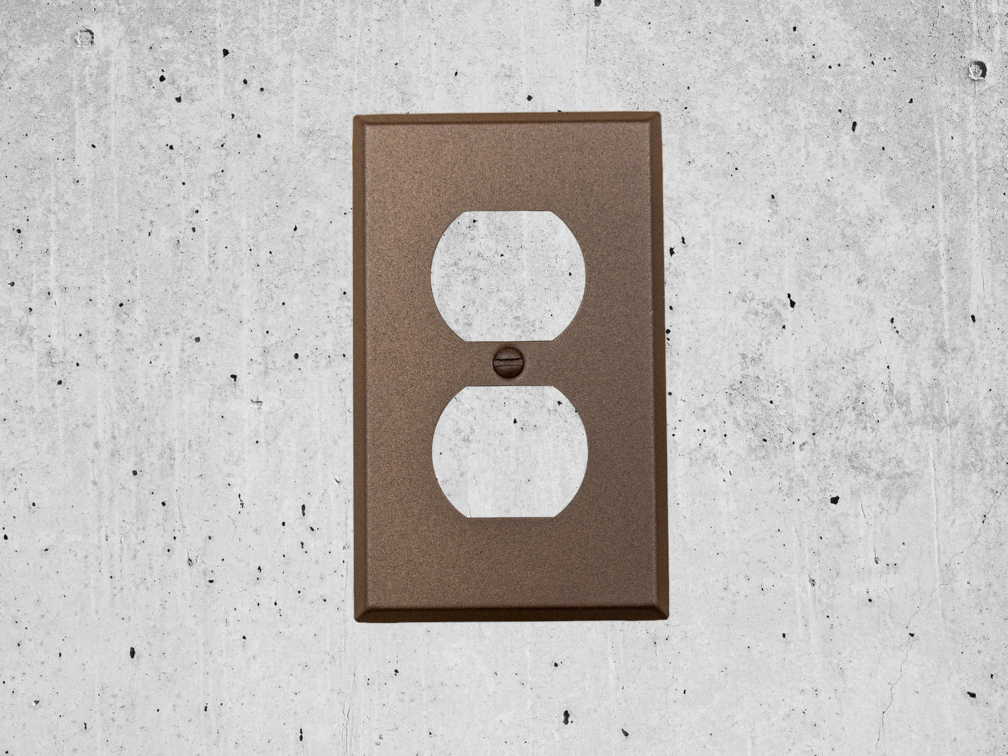 Oil Rubbed Bronze Cast powder coated Toggle, Rocker, Duplex, and Blank standard size metal switch plates