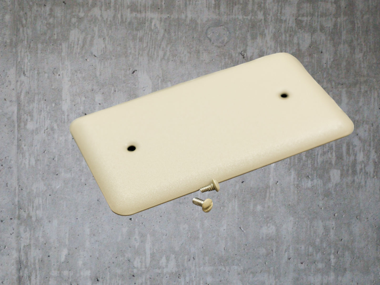 Sandstone Beige powder coated Toggle, Rocker, Duplex, and Blank round corner metal switch plates