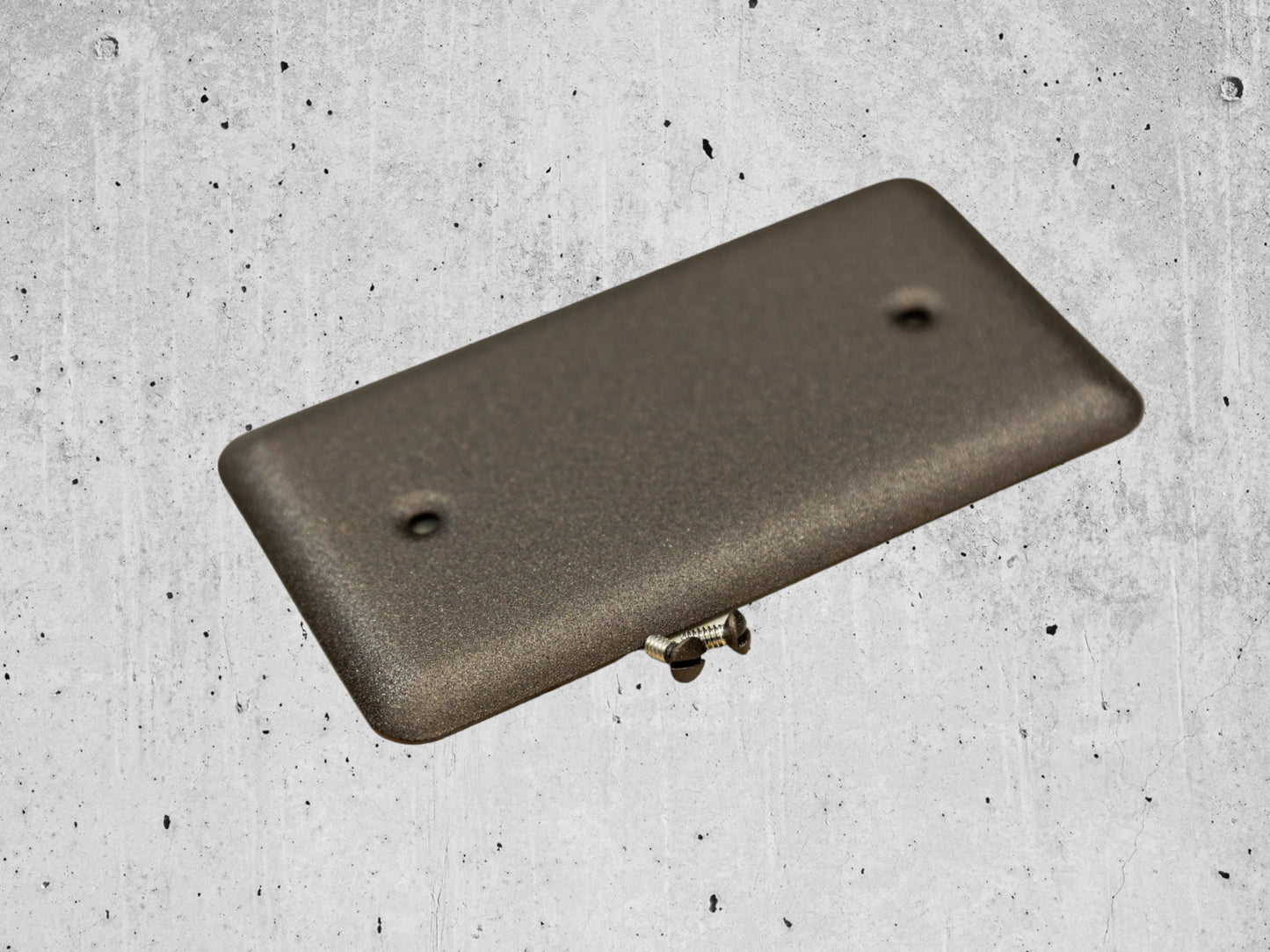 Oil Rubbed Bronze Cast powder coated Toggle, Rocker, Duplex, and Blank round corner metal switch plates