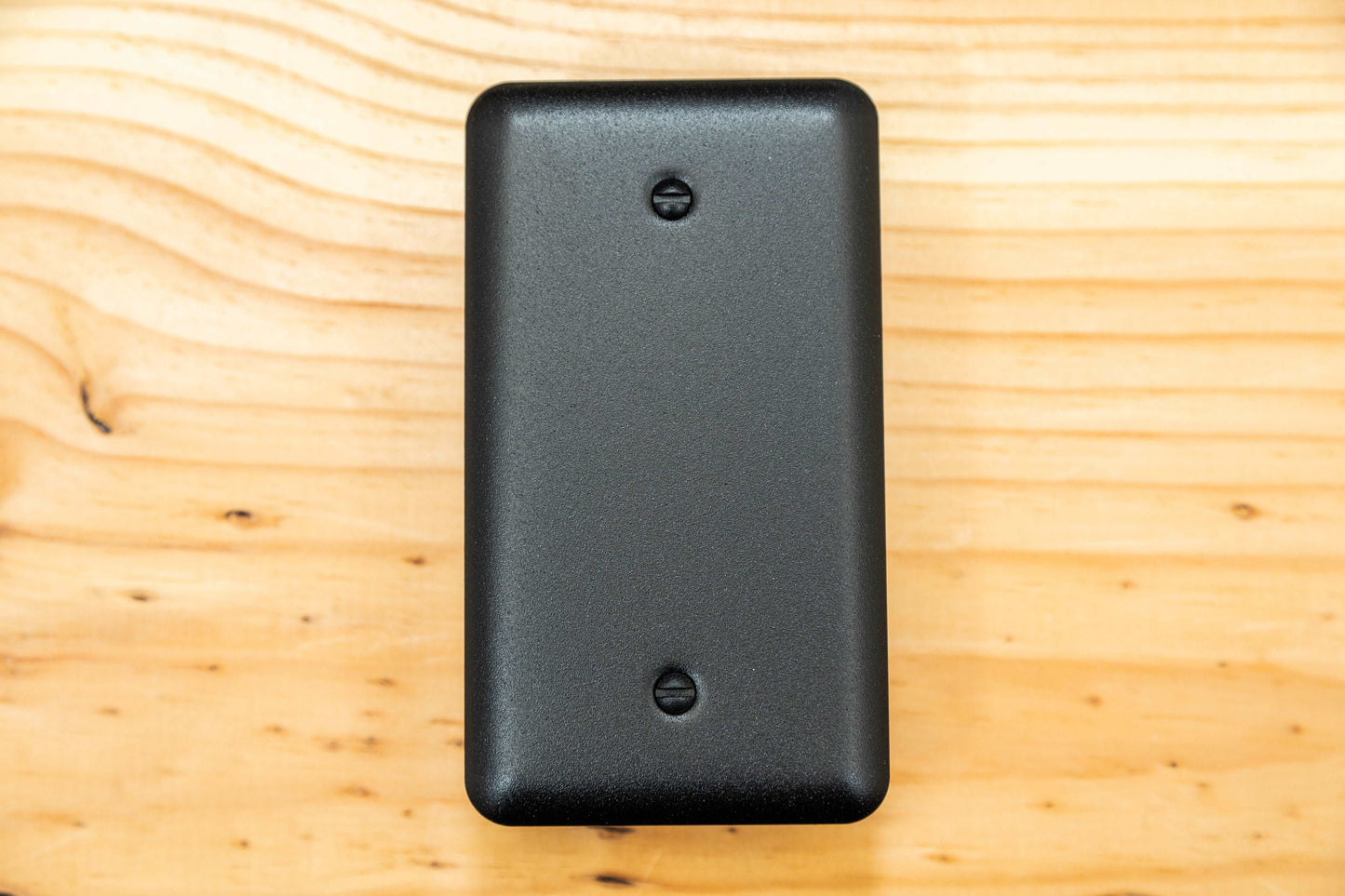 Rustic Black Cast powder coated Toggle, Rocker, Duplex, and Blank round corner metal switch plates