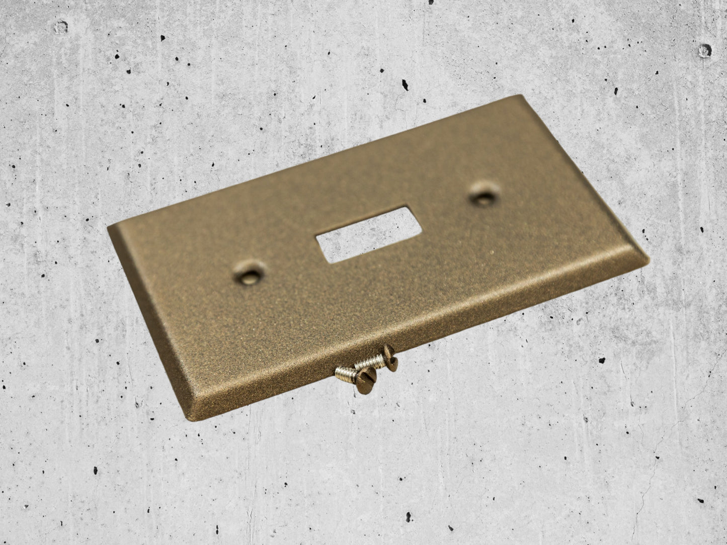 Bronze Cast powder coated Toggle, Rocker, Duplex, and Blank standard size metal switch plates