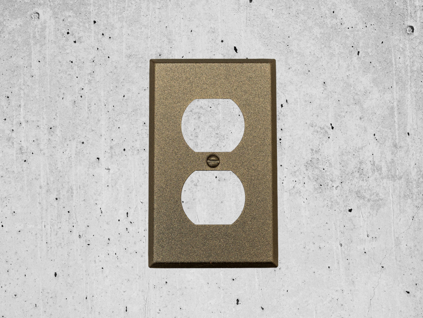 Bronze Cast powder coated Toggle, Rocker, Duplex, and Blank standard size metal switch plates