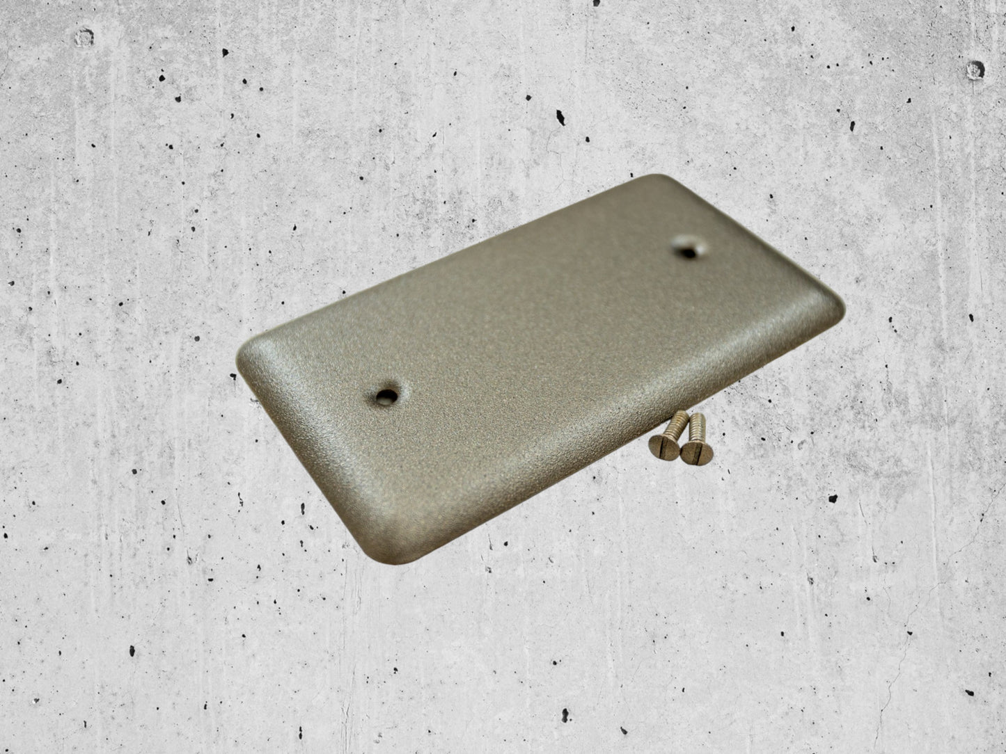 Bronze Cast powder coated Toggle, Rocker, Duplex, and Blank round corner metal switch plates..