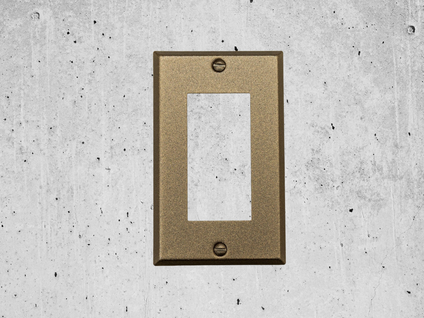 Bronze Cast powder coated Toggle, Rocker, Duplex, and Blank standard size metal switch plates